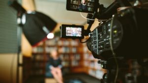 blurred visual of woman recorded through video lense